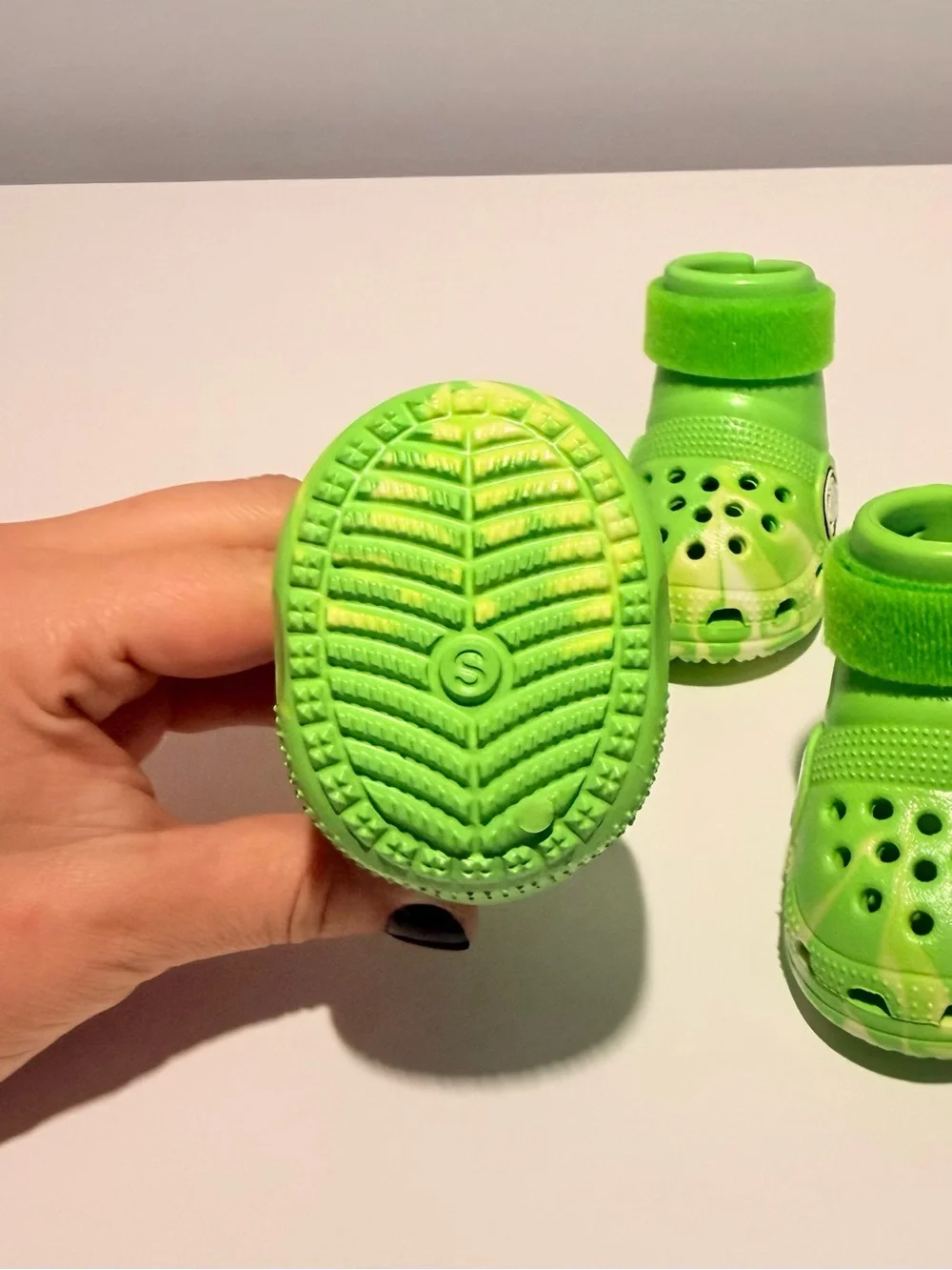 Crocs Shoes For Dogs - Green Slime - Small
